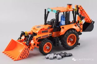 衛(wèi)樂(lè)積木 7057 科技拼裝系列,挖掘裝載機(jī)
